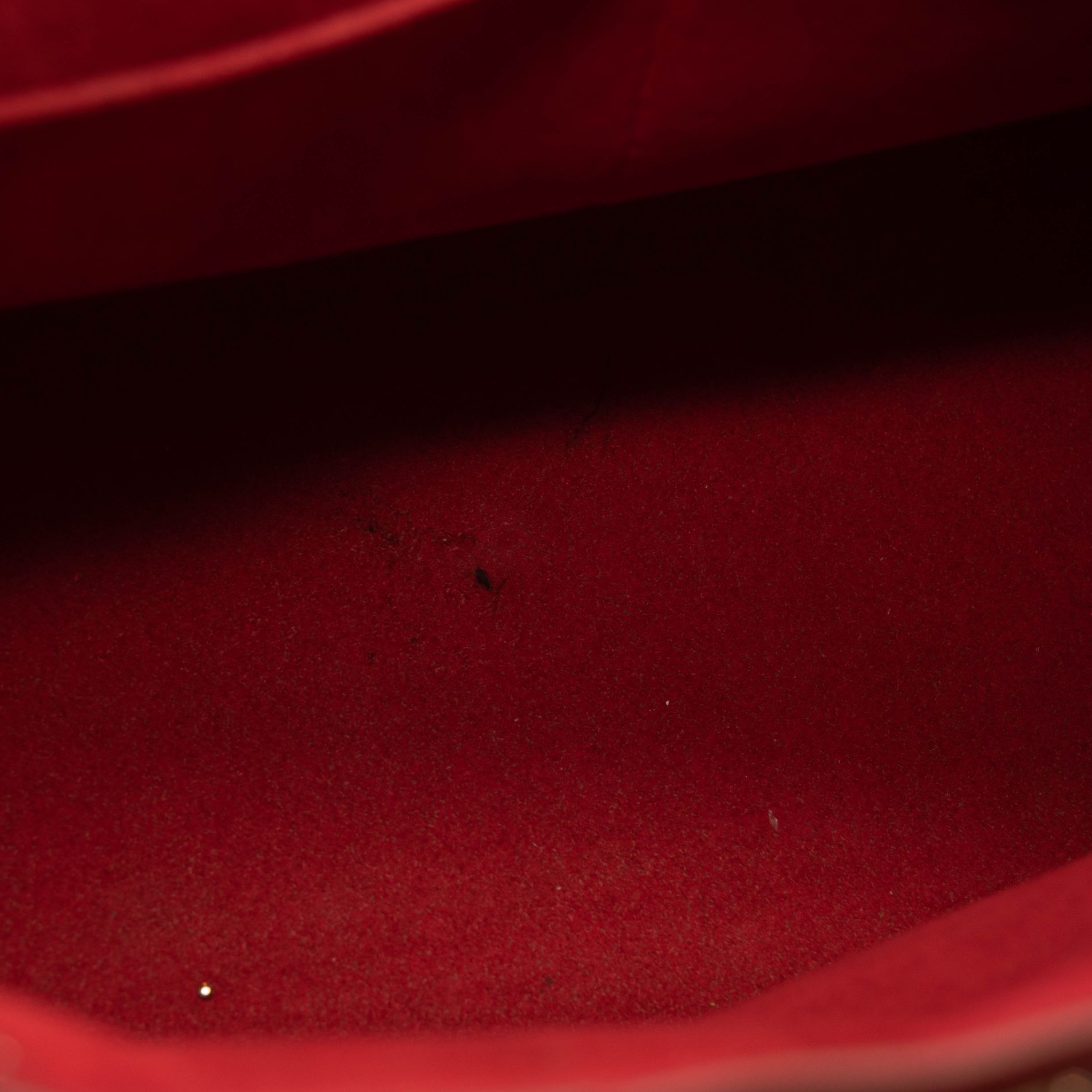 Louis Vuitton Monogram Cuir Plume Very Zipped Tote Rubis Red