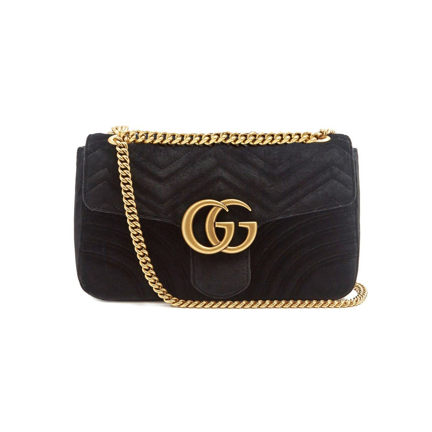 Gucci Black Quilted Beaded Velvet Mini Marmont Mini Bag Aged Gold Hardware  Available For Immediate Sale At Sotheby's