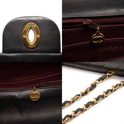Chanel Lambskin Quilted XL Jumbo Single Flap Black