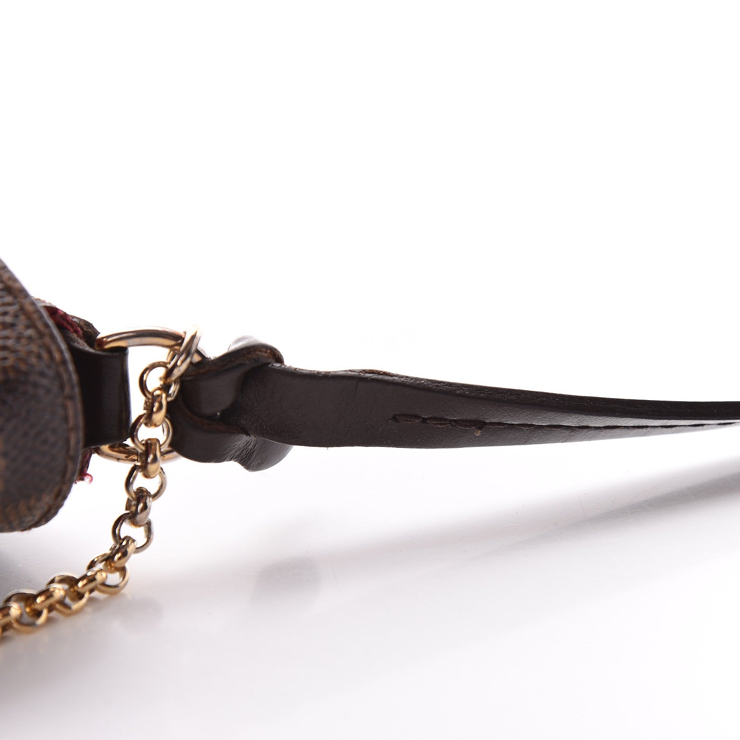 Louis Vuitton Favorite Damier Ebene Pm Brown Coated Canvas Clutch