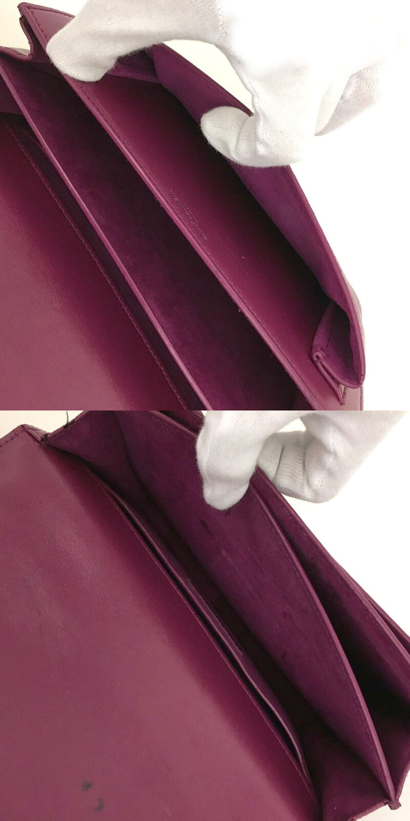 Saint Laurent Calfskin Medium Monogram Sunset Purple