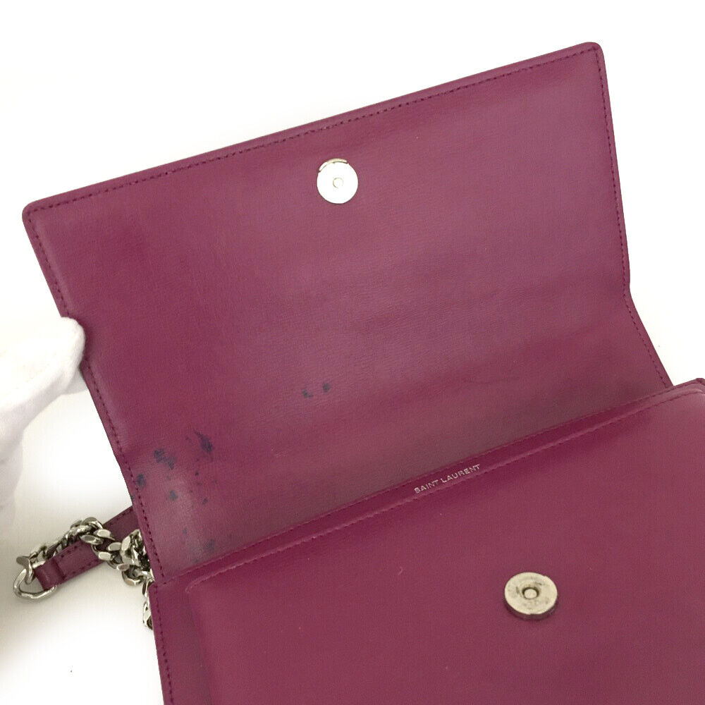 Saint Laurent Calfskin Medium Monogram Sunset Purple