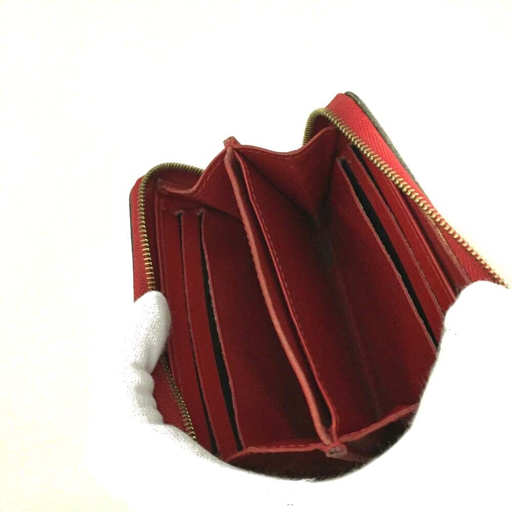 USED LOUIS VUITTON Vernis Zippy Coin Purse Wallet Red