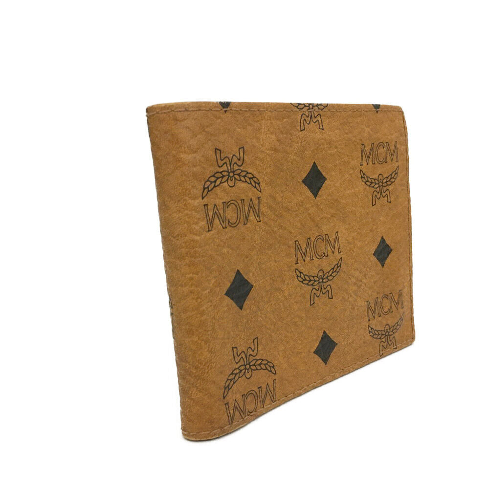 MCM Brown Bifold Wallet Men Visetos