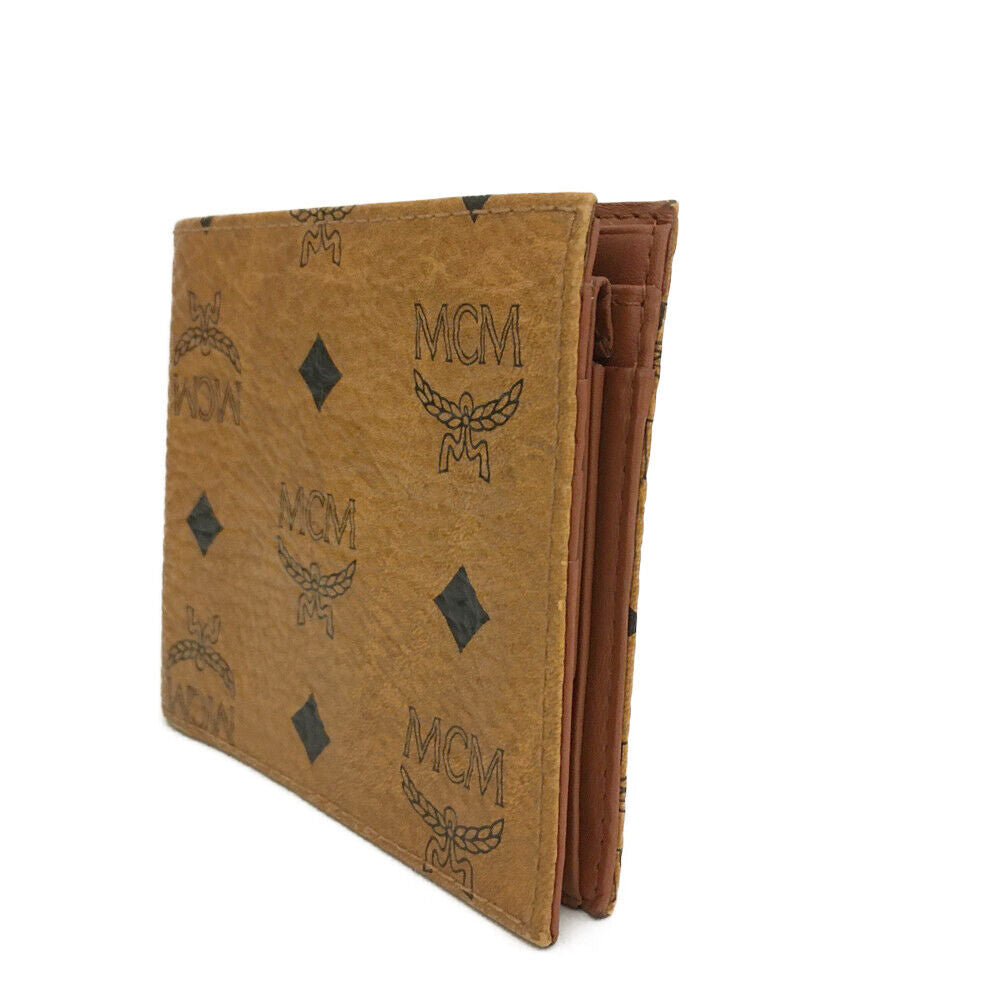 MCM Brown Bifold Wallet Men Visetos