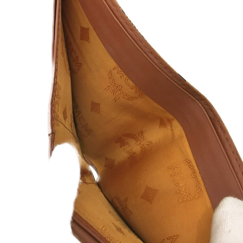 MCM Brown Bifold Wallet Men Visetos