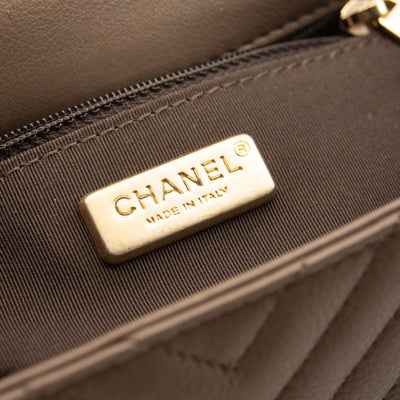 Chanel Rock the Corner Flap Bag Chevron Mini Chain Shoulder Bag