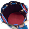 Christian Louboutin Bucket Mini Marie Jane Metallic Blue Leather Shoulder Bag