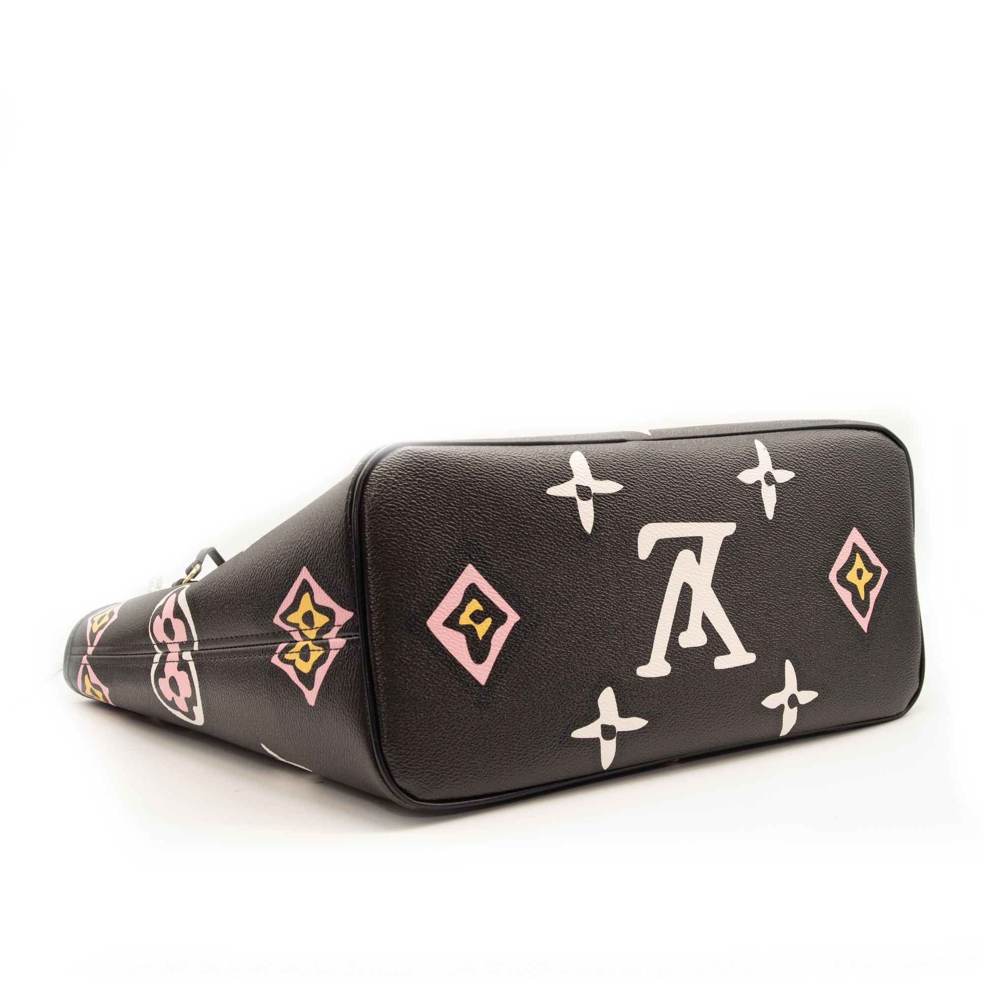 Louis Vuitton Monogram Giant Wild At Heart Neverfull MM Tote Black