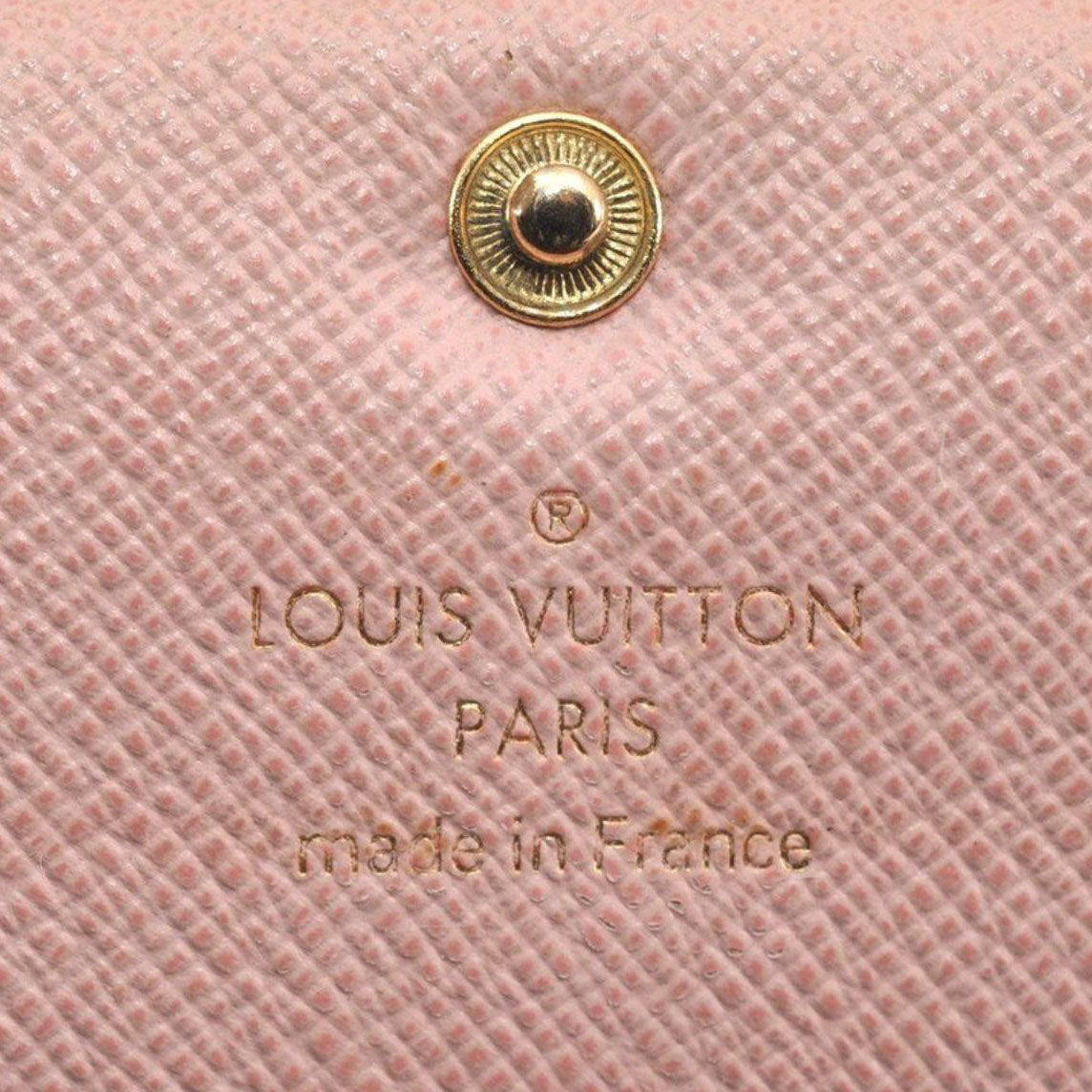 LOUIS VUITTON Monogram Emilie Wallet Rose Ballerine