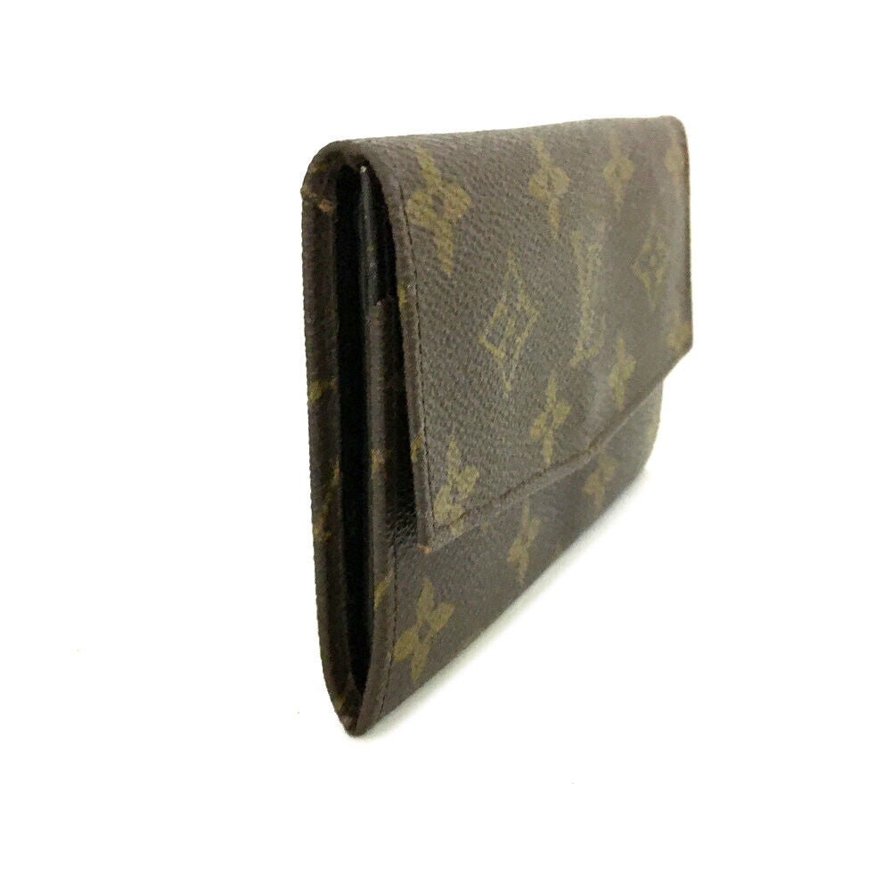 USED Louis Vuitton Monogram Porte-Monnaie Billets Tresor Wallet