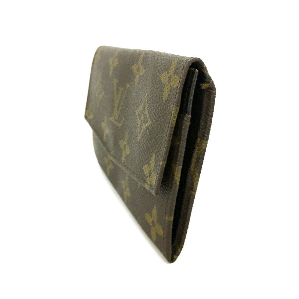 USED Louis Vuitton Monogram Porte-Monnaie Billets Tresor Wallet