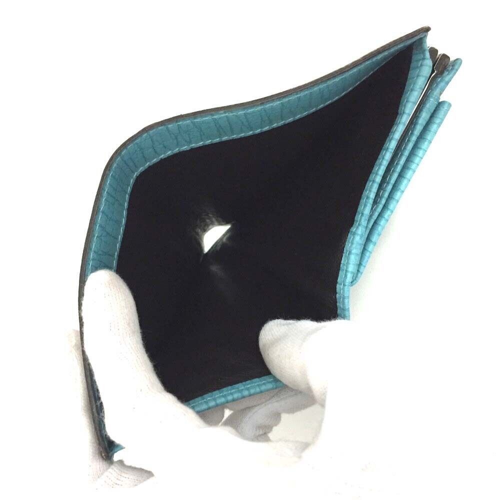 Gucci GG Plus Monogram Flap Wallet Blue Compact Kisslock