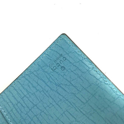 Gucci GG Plus Monogram Flap Wallet Blue Compact Kisslock