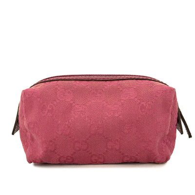 Gucci Pink Logo Supreme Cosmetic Pouch