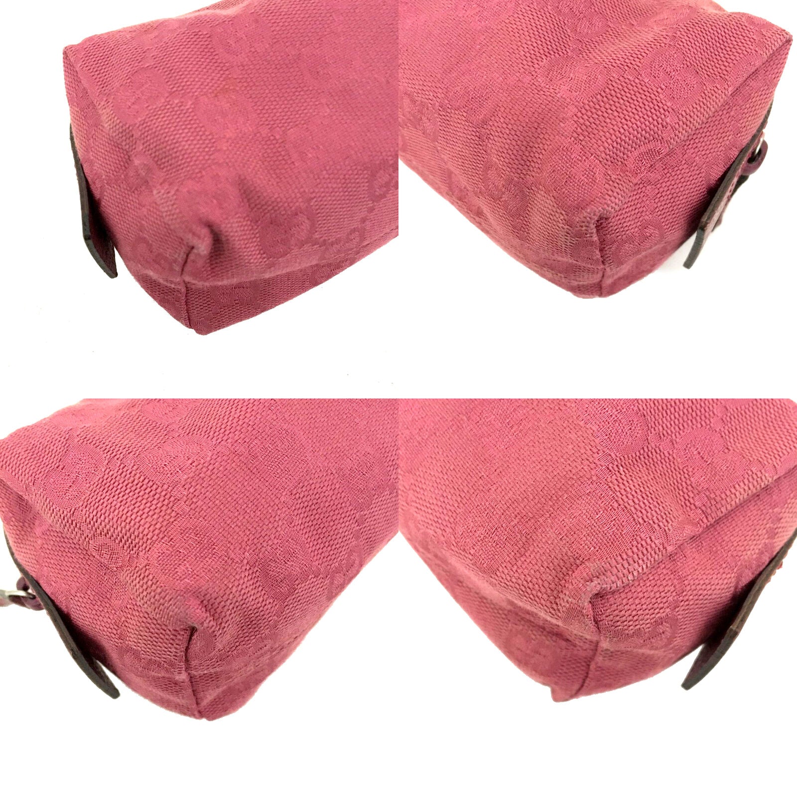 Gucci Pink Logo Supreme Cosmetic Pouch