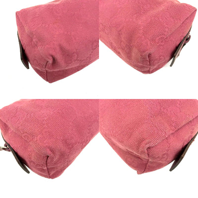 Gucci Pink Logo Supreme Cosmetic Pouch