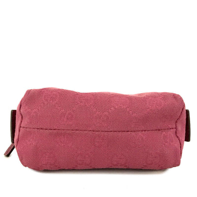 Gucci Pink Logo Supreme Cosmetic Pouch