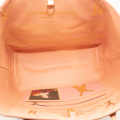 Louis Vuitton Masters Jeff Koons Fragonard Neverfull Pochette Wristlet bag  538lvs611