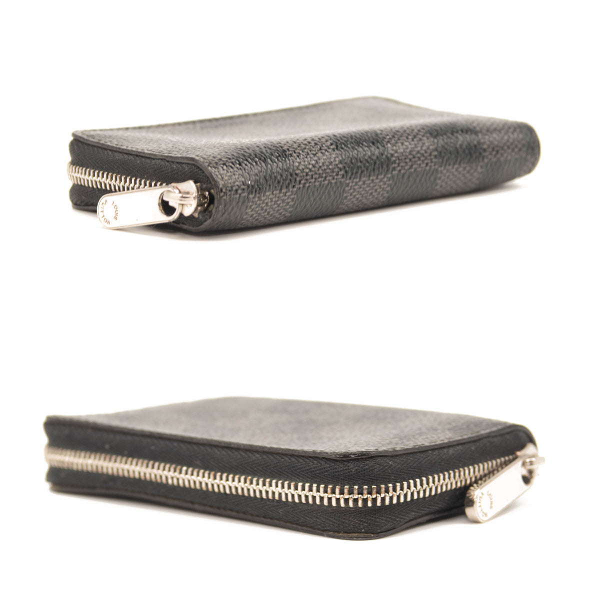 Louis Vuitton Damier Graphite Zippy Coin Wallet Compact Zip Around