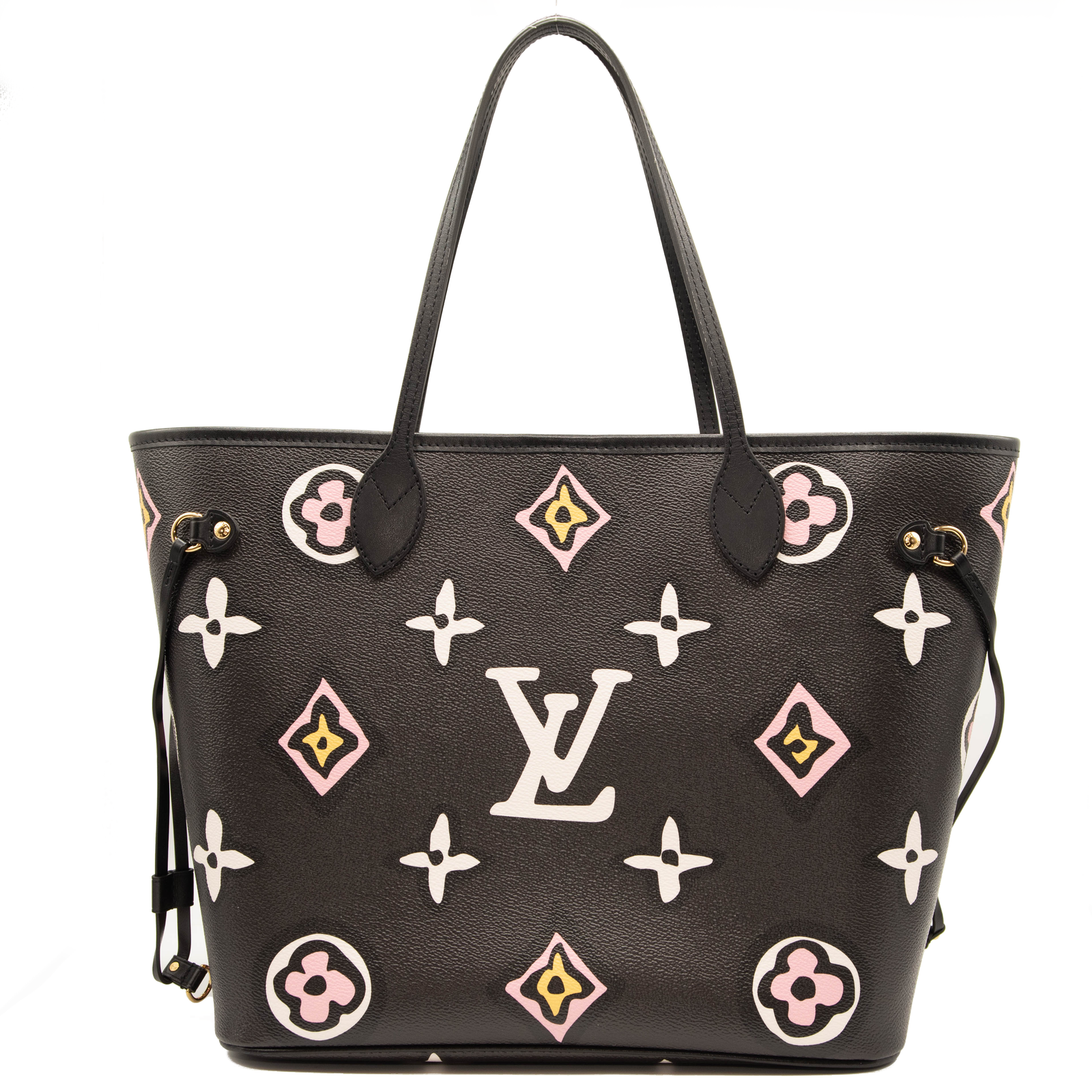 Louis Vuitton Monogram Giant Wild At Heart Neverfull MM Tote Black