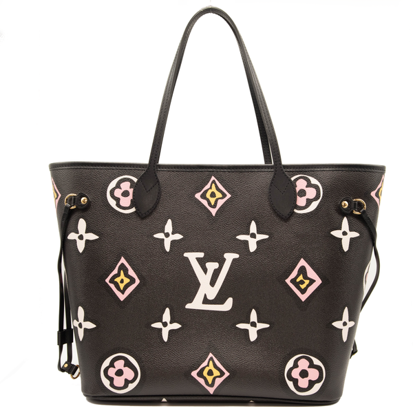 Louis Vuitton, Bags, Louis Vuitton Wild At Heart Neverfull Black Giant  Monogram Bag