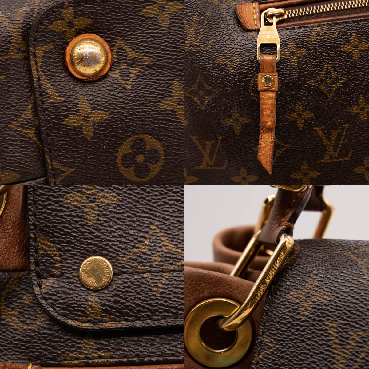 Louis Vuitton Olympe Camel Brown Monogram Canvas Shoulder Bag
