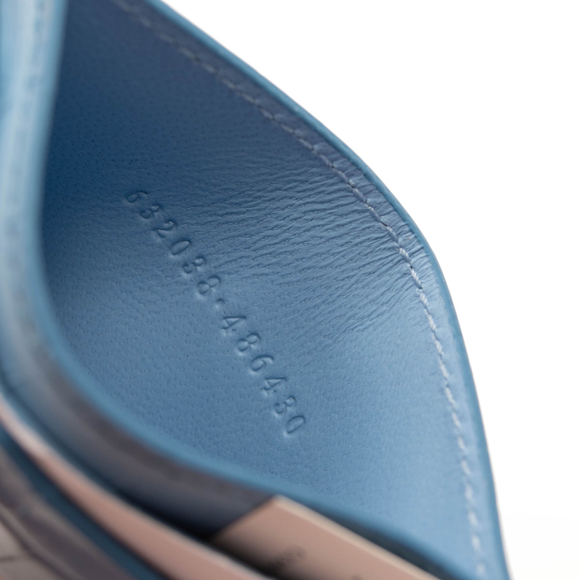 NEW Alexander McQueen Skull Card Holder Blue