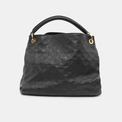 USED Louis Vuitton Empreinte Artsy MM Black Leather Hobo