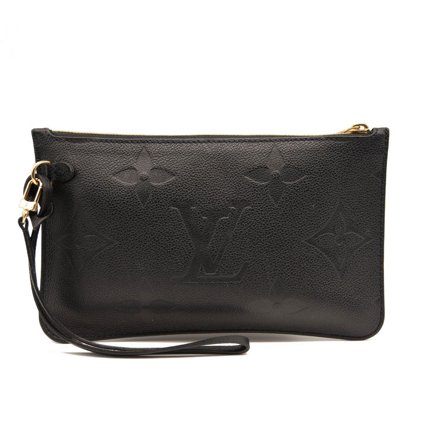 LOUIS VUITTON Empreinte Monogram Giant Neverfull MM Pochette Black