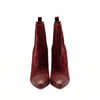 Christian Louboutin Me In The 90s Maroon Suede Snake High Heel Ankle Booties 37.5