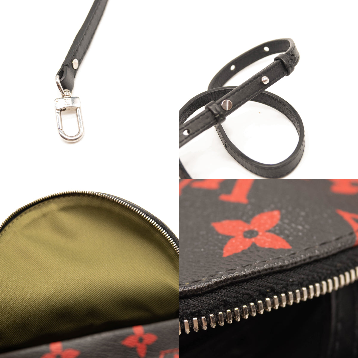 LOUIS VUITTON Monogram Infrarouge Palm Springs Backpack Mini