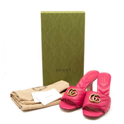 Gucci GG Quilted Slide Sandal (Women) Size 38
