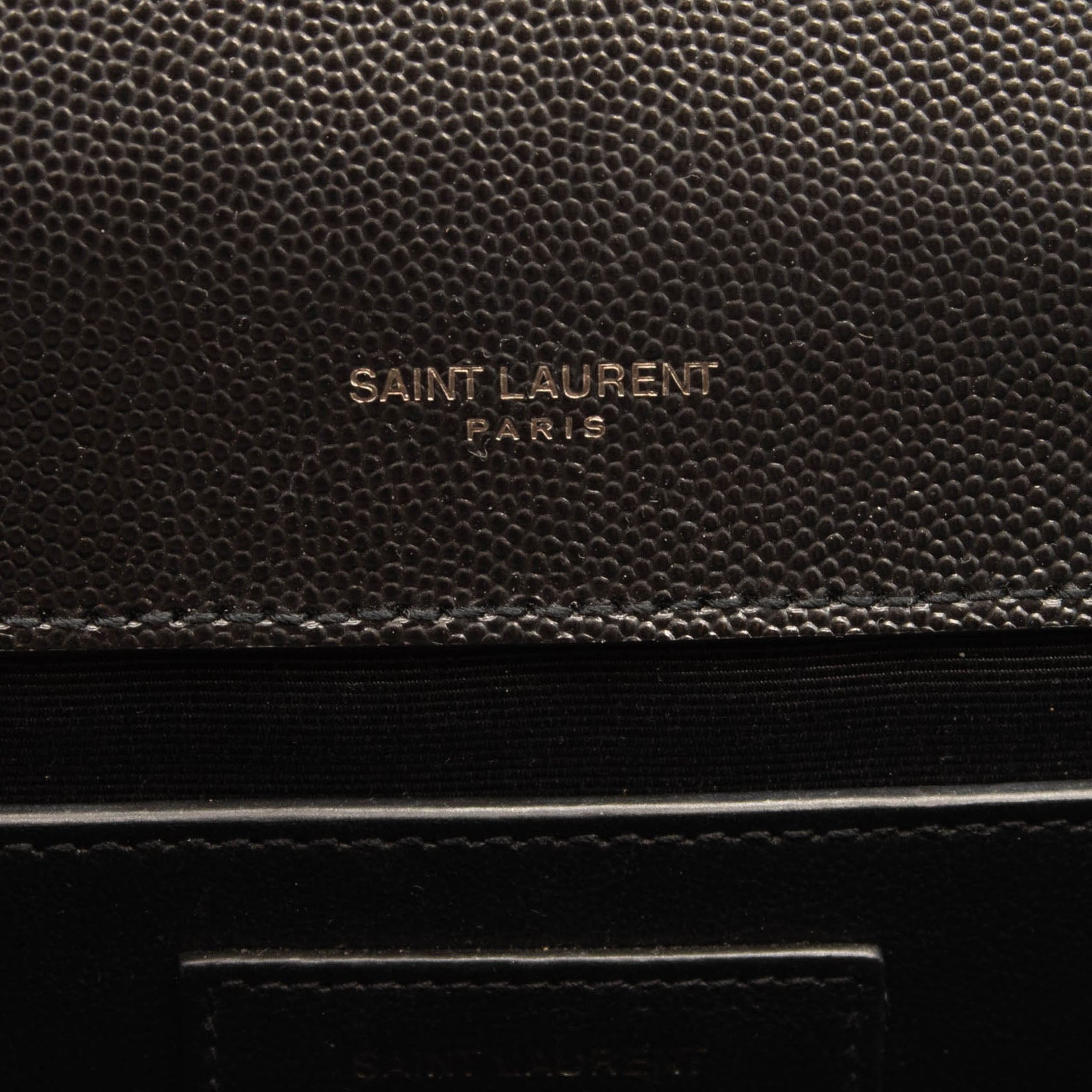 Saint Laurent Medium Envelope Chain Shoulder Bag Black Noir Mixed Matelasse