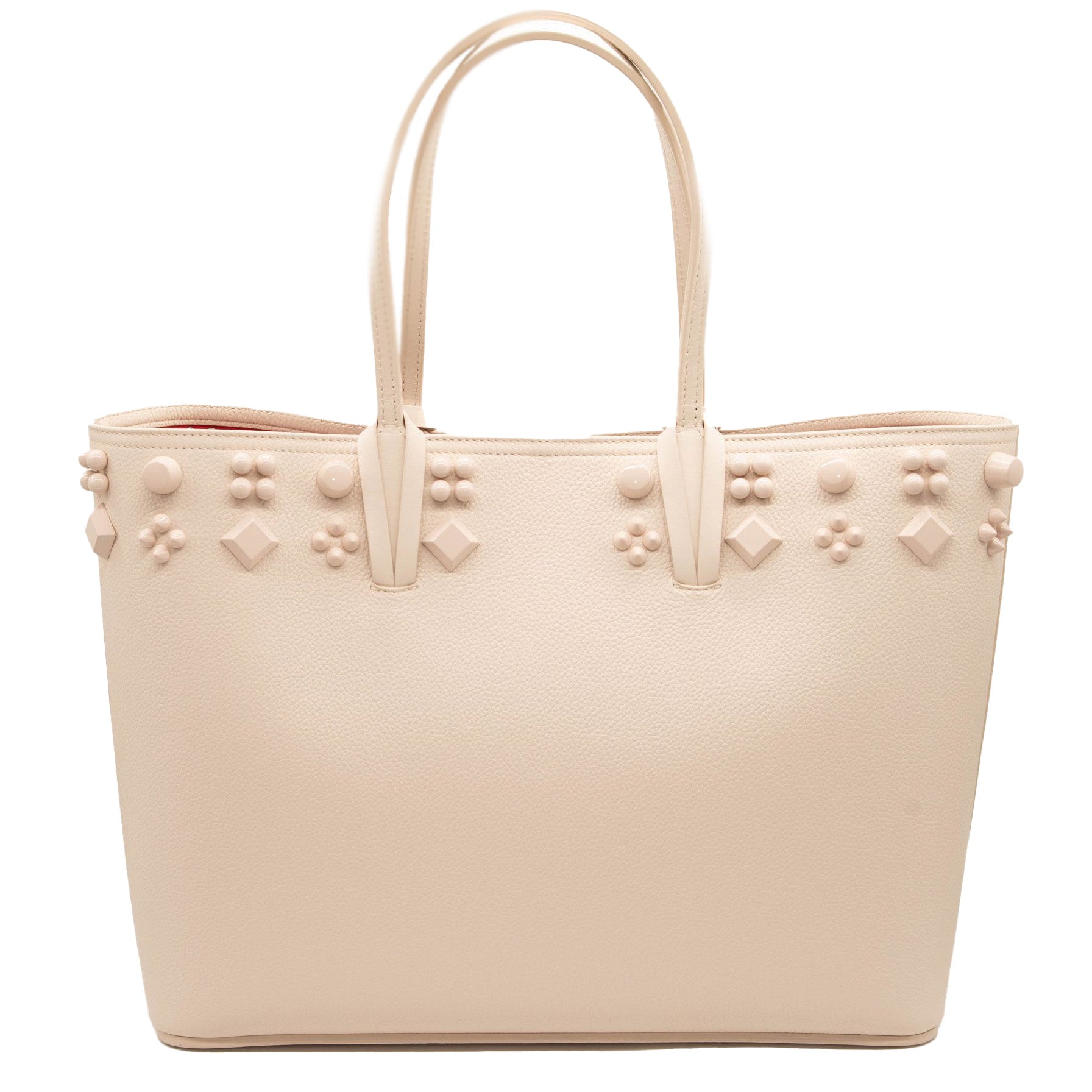 Christian Louboutin Cabata Empire Spike Studded Leather Tote Bag