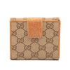 Gucci Orange/Beige/Ebony GG Canvas and Leather French Flap Wallet