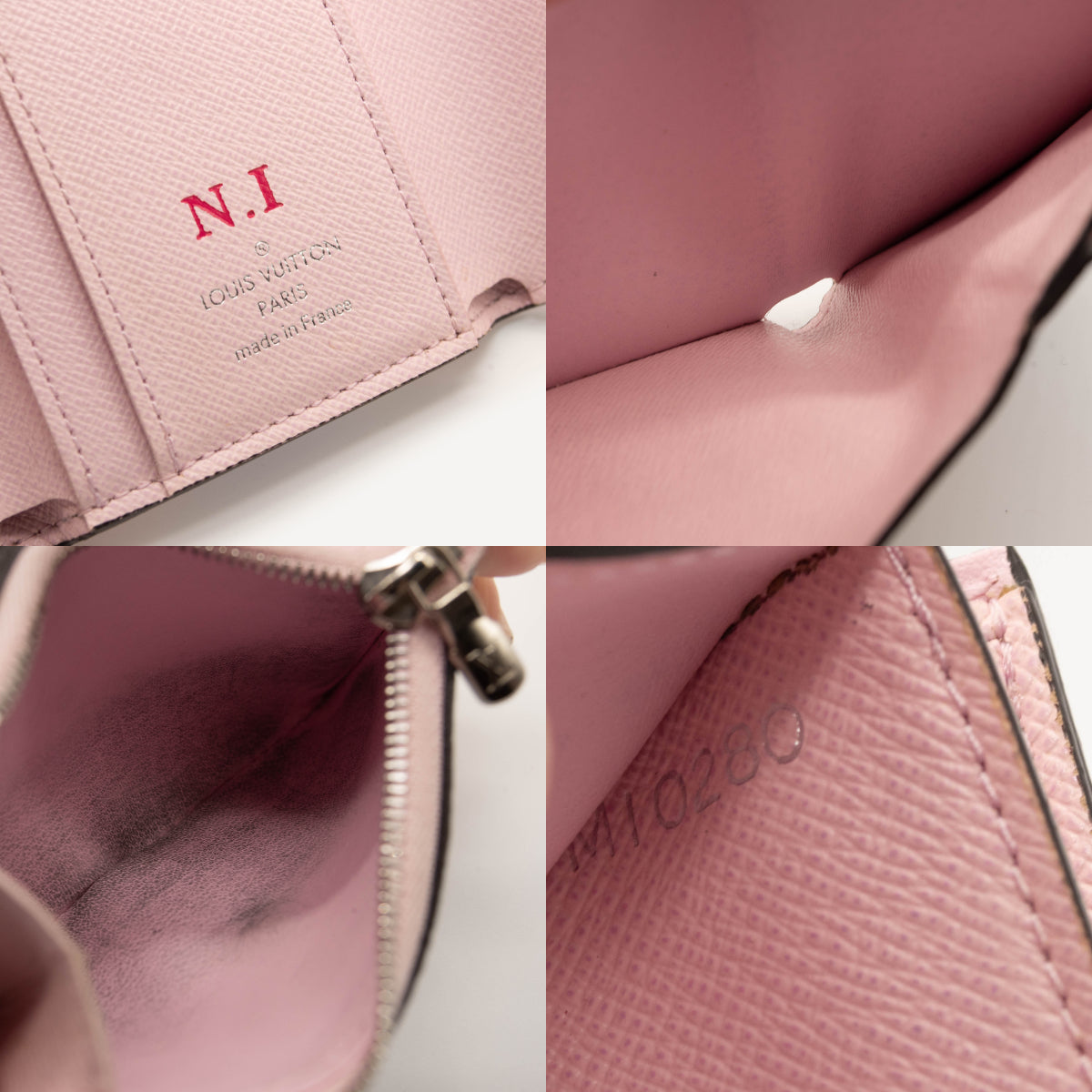 Louis Vuitton Empreinte Victorine Wallet in Red Pink