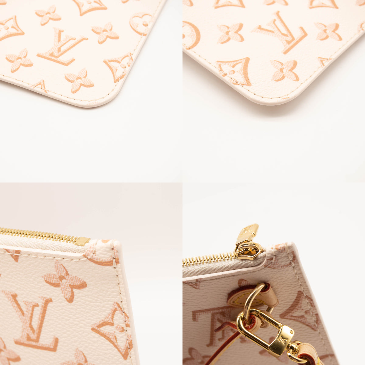 Louis Vuitton Monogram Fall For You Neverfull MM Beige Clair Pochette