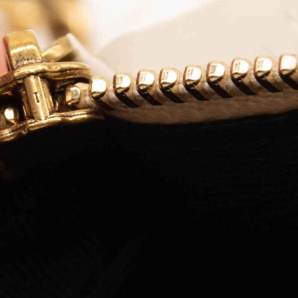 Saint Laurent Small Sade Tube Bag in Quilted Lambskin White