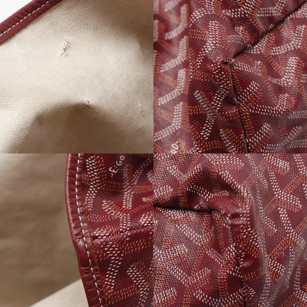 GOYARD Goyardine Saint Louis GM in Red Bordeaux