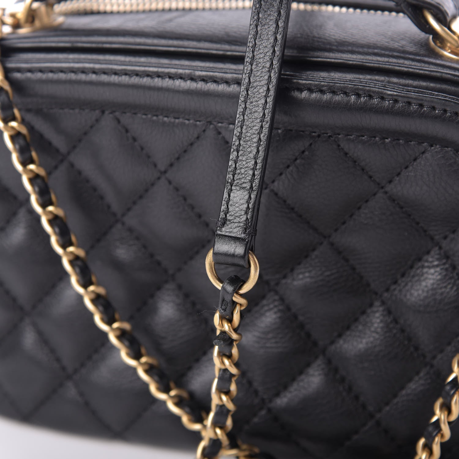 CHANEL Caviar Quilted My Everything Small Flap White Black 655770