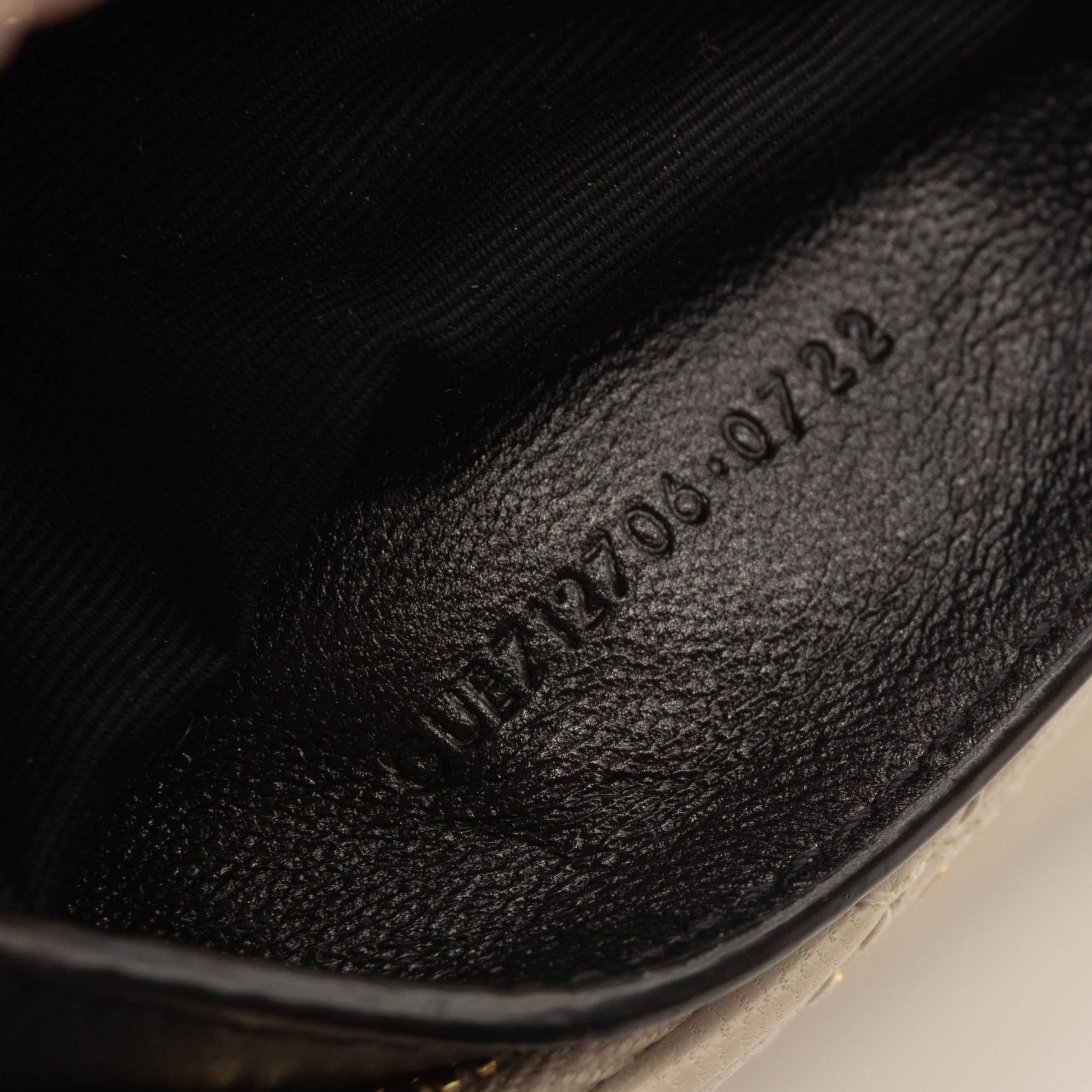 Saint Laurent Small Sade Tube Bag in Quilted Lambskin White