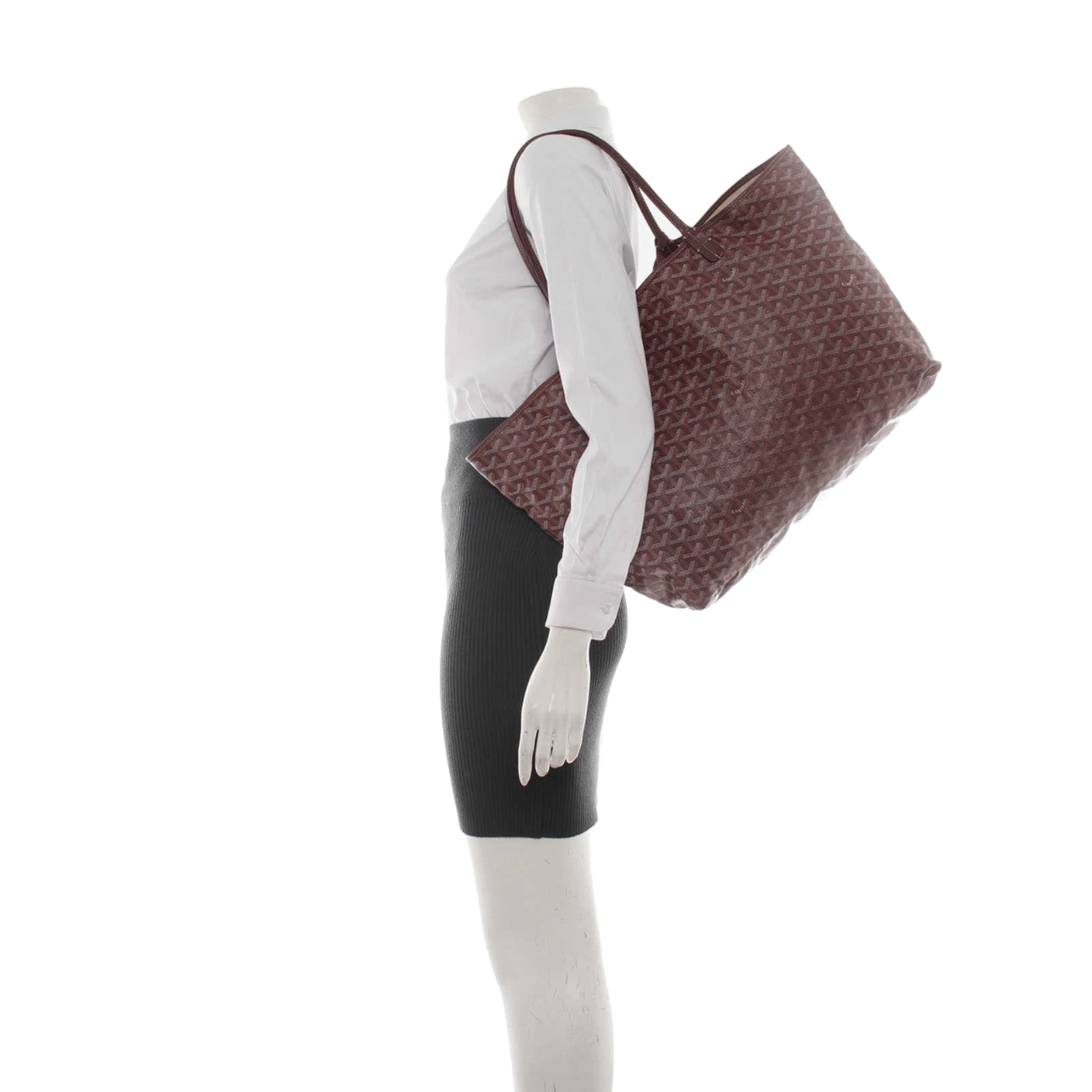 GOYARD Goyardine Saint Louis GM in Red Bordeaux