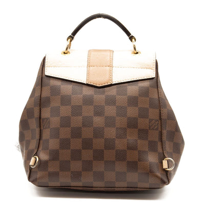 USED Louis Vuitton Clapton Creme Brown Damier Ebene Canvas Backpack