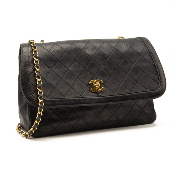 Chanel Hand Bag black gold with og box (SW939) - KDB Deals