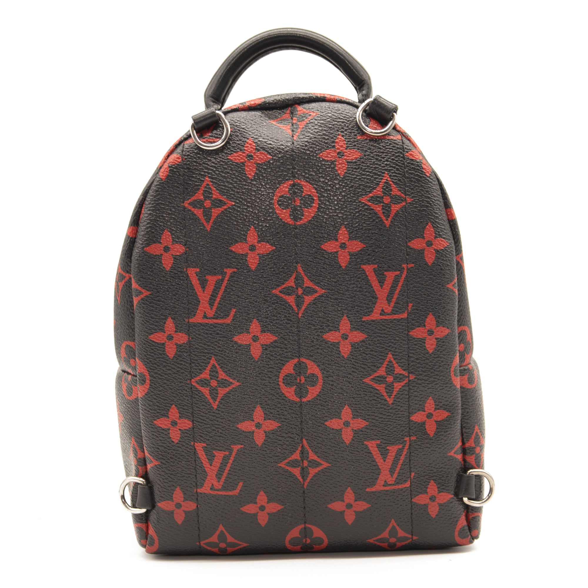 louis vuitton black and red backpack mini LOUIS VUITTON Monogram Infrarouge Palm Springs Backpack Mini