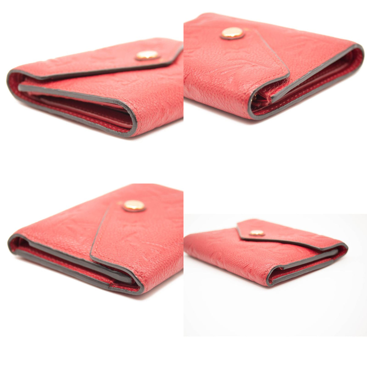 LOUIS VUITTON Empreinte Victorine Wallet in Red Pink