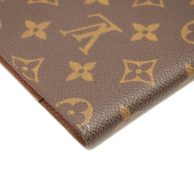 Louis Vuitton Passport Cover Brown Leather Wallet (Pre-Owned)