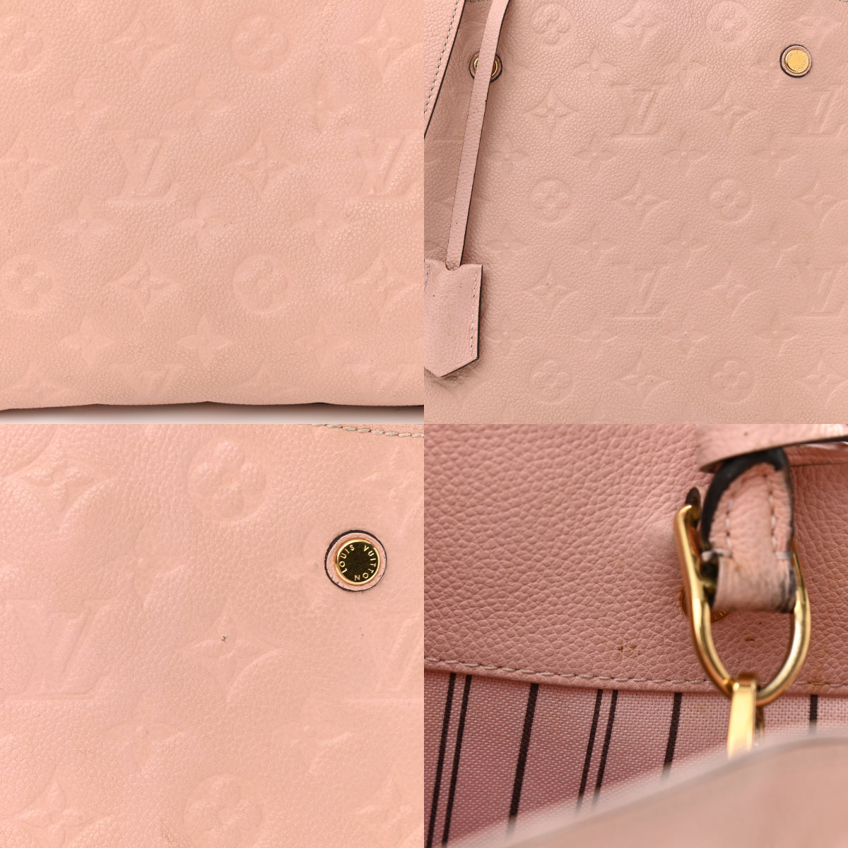 Louis Vuitton Empreinte Montaigne MM Rose Poudre Pink Tote