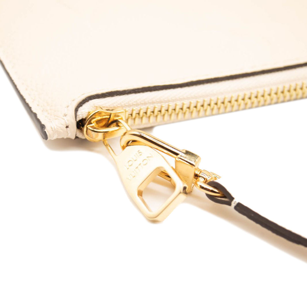 Louis Vuitton Empreinte Monogram Giant Neverfull MM Pochette Cream